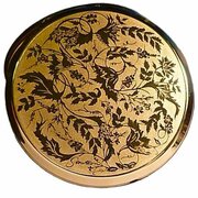 Unused Stratton Floral Compact Mirror