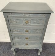 Painted French Chest Of Drawers 