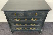 Painted French Oak Chest Of Drawers 