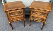 Pair Of French Oak Bedside Cabinets 