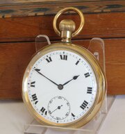 1920s Gold Plated Swiss Pocket Watch