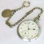 1930s Art Deco pocket watch, chain & football fob