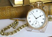 1930s Revue Pocket Watch, Whittakers, With Chain
