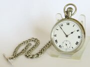 1930s Swiss Philia Pocket Watch And Chain