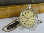 1940s Revue Pocket Watch And Chain