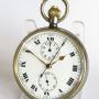 1960s gun metal pocket watch chronograph, GPO