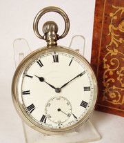 A 1920s Silver Minerva Stem Winding Pocket.