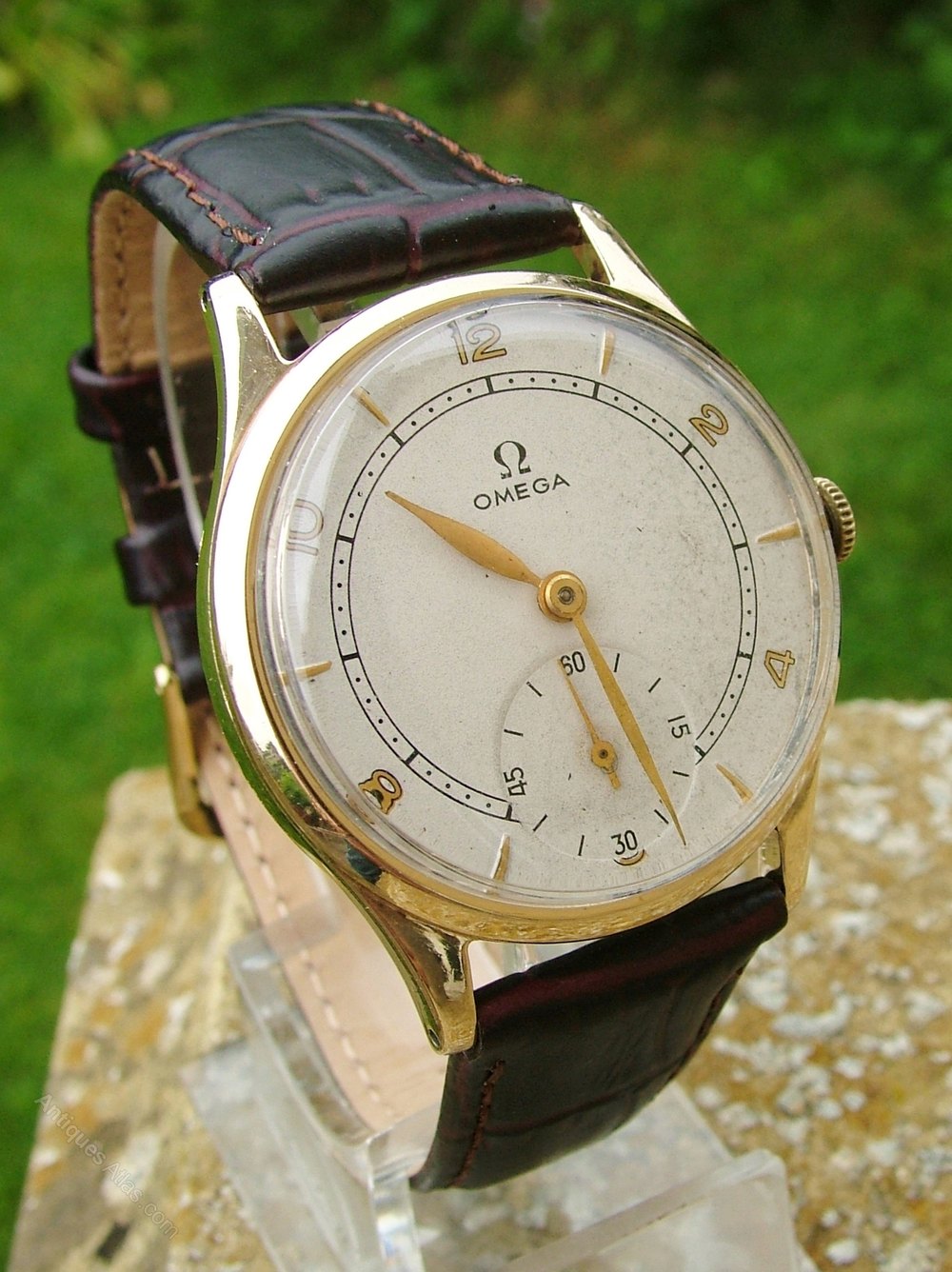 Antiques Atlas A Gents 1940s 9 Carat Gold Omega Wrist Watch