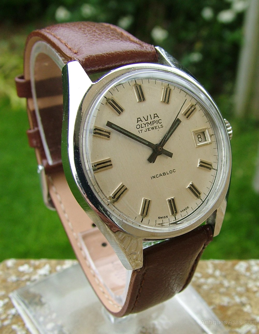 Antiques Atlas A Gents 1960s Avia Olympic Wrist Watch
