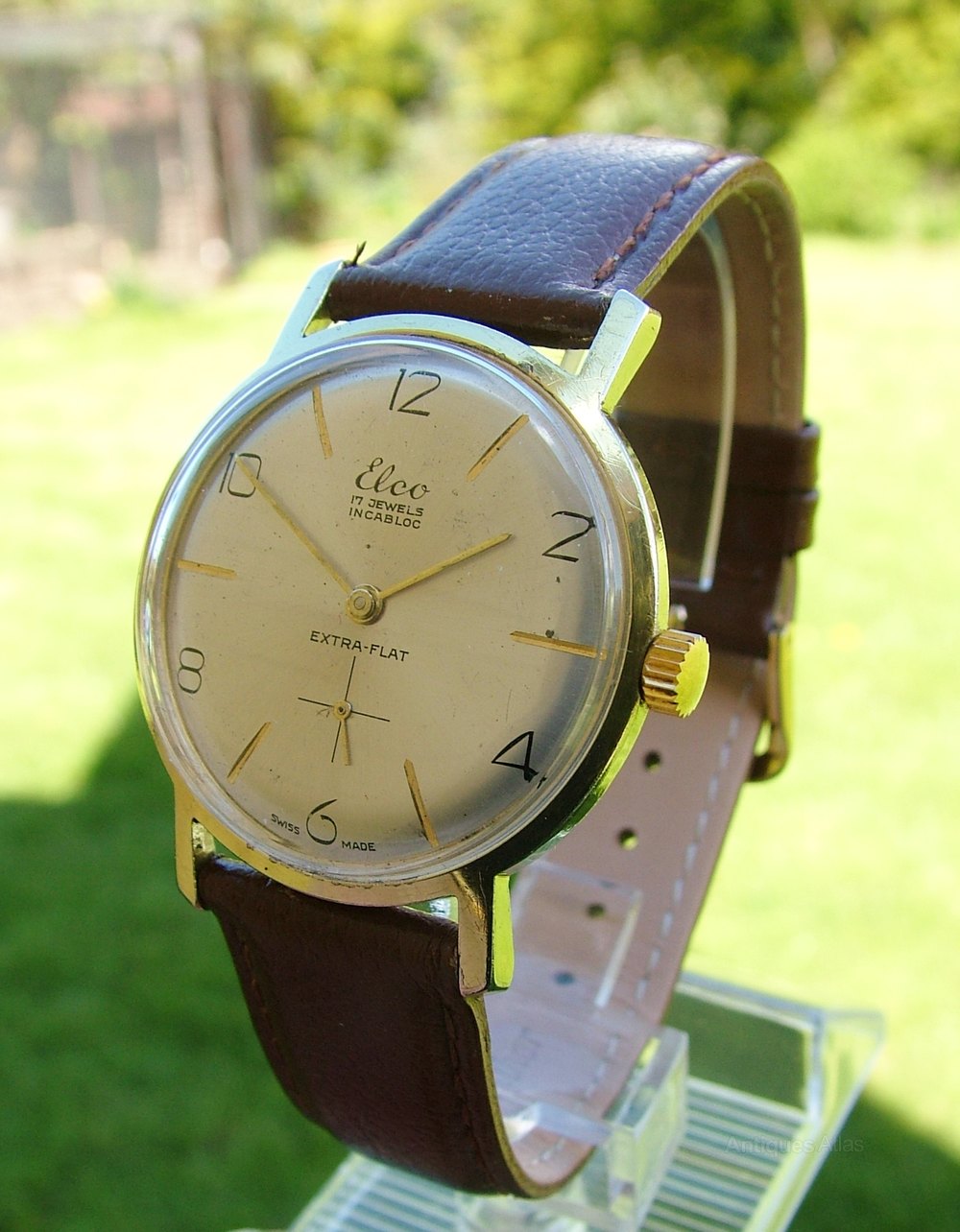 Antiques Atlas A Gents 1960s Elco Extra Flat Wrist Watch.