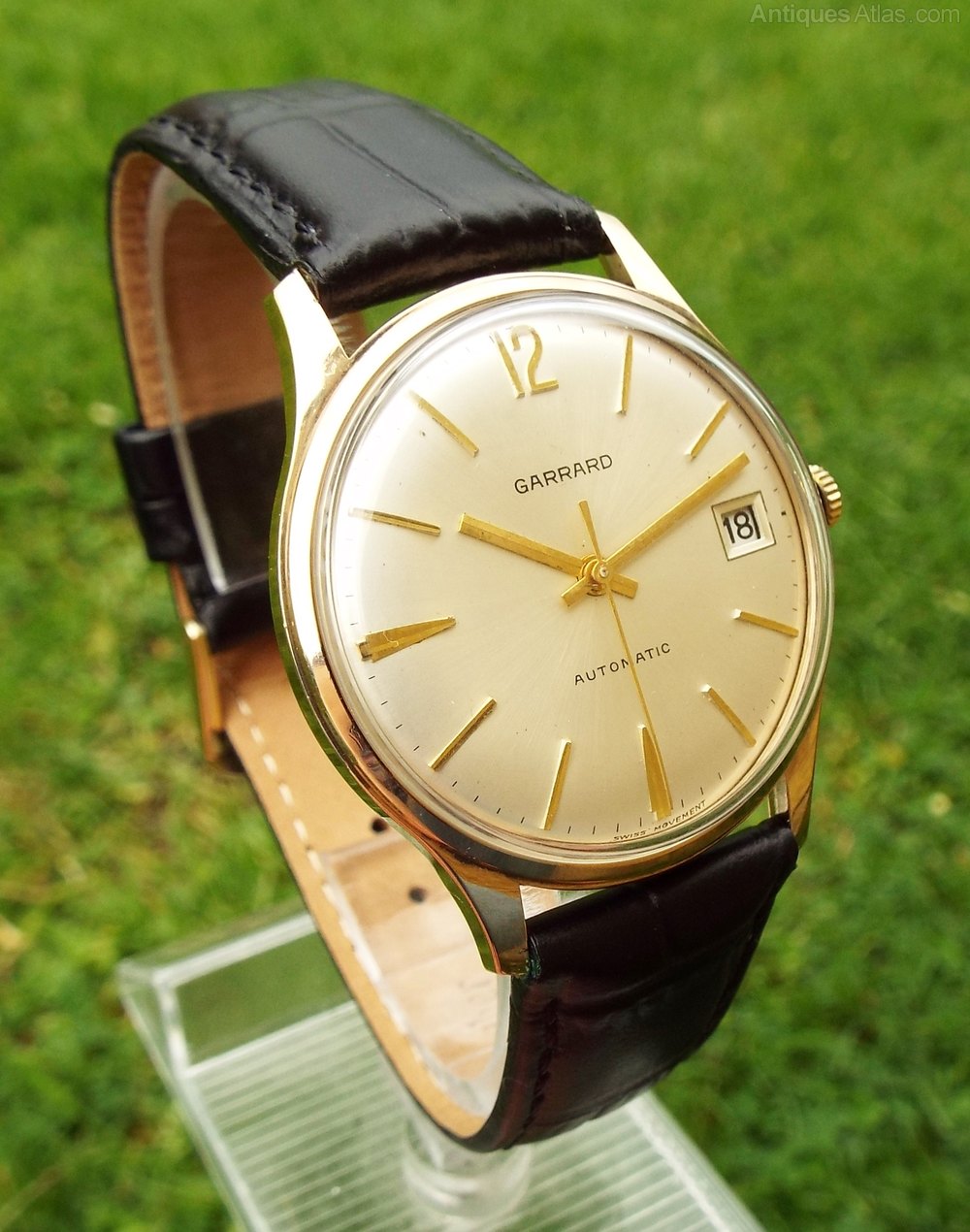 Antiques Atlas A Gents 9 Carat Gold Wrist Watch Made For Garrard