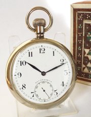 A Vintage 1930s Stem Winding Pocket Watch
