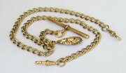 Antique 12ct Rolled Gold Double Watch Albert Chain
