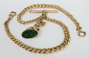 Antique 18ct Rolled Gold Pocket Watch Albert Chain