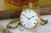 Antique 1920s Swiss Pocket Watch And Chain