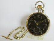 Antique Doxa Goliath Pocket Watch And Chain