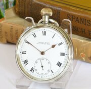 Antique English Silver Jarrow-on-Tyne Pocket Watch