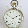 Antique English silver pocket watch, 1913