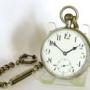 Antique Octava 8-day pocket watch and chain