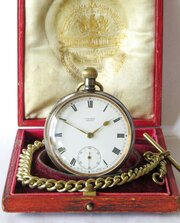 Antique Omega Gun Metal Pocket Watch, Limerick