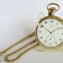 Antique Omega pocket watch and chain