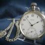 Antique Silver Revue Prima Pocket Watch & Chain