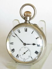 Antique Stauffer & Co IWC Silver Pocket Watch
