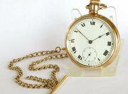 Antique Vertex Pocket Watch And Chain