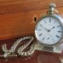 Antique Waltham Bond Street pocket watch & chain