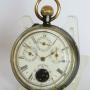 Antique Gun Metal Calendar Pocket Watch
