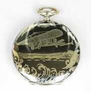 Antique Niello Pocket Watch By Rigi