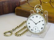 Antique Pocket Watch And Chain