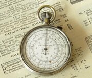 Antique Pocket Watch Type Slide Rule / Calculator