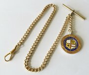 Antique Rolled Gold Pocket Watch Chain, Croydon 