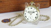 Antique Silver Cyma Pocket Watch, Loco Interest