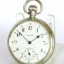 Antique silver Langendorf pocket watch, 1928