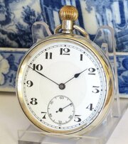 Antique Silver Nimra Pocket Watch, 1919