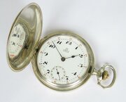 Antique Silver Omega Full Hunter Pocket Watch, 1925