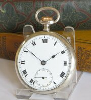 Antique Silver Record Pocket Watch, 1918
