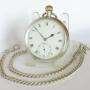 Antique silver Syren pocket watch and chain