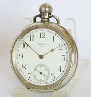 Antique Silver Waltham Traveler Pocket Watch, 1929