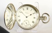 Antique Silver Waltham Full Hunter Pocket Watch