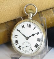 Antique Silver Waltham Pocket Watch, 1910