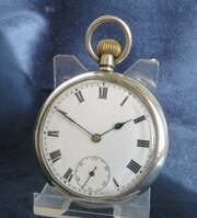 Antique Silver Pocket Watch, 1919