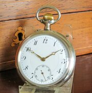 Antique Silver Pocket Watch, Auguste Favre
