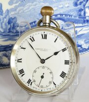 Antique Silver Pocket Watch, Camerer Cuss, 1919