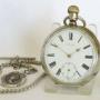 Chunky antique Longines pocket watch and chain