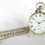 Gents 1930s Dimier Freres pocket watch and chain