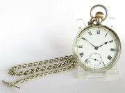 Gents 1930s Dimier Freres Pocket Watch And Chain