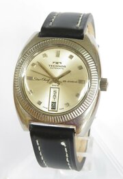 Gents 1960s Technos Star Chief Day Date Watch